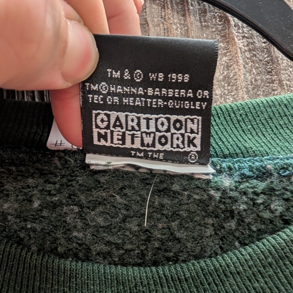 Vintage Green Scooby-Doo Christmas Crew Neck  Sweat Shirt - Picture 4 of 7